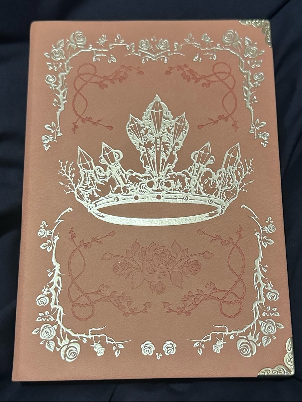 Fearless Embellished Crown Hardcover Journal in Terracotta with Gold Foil